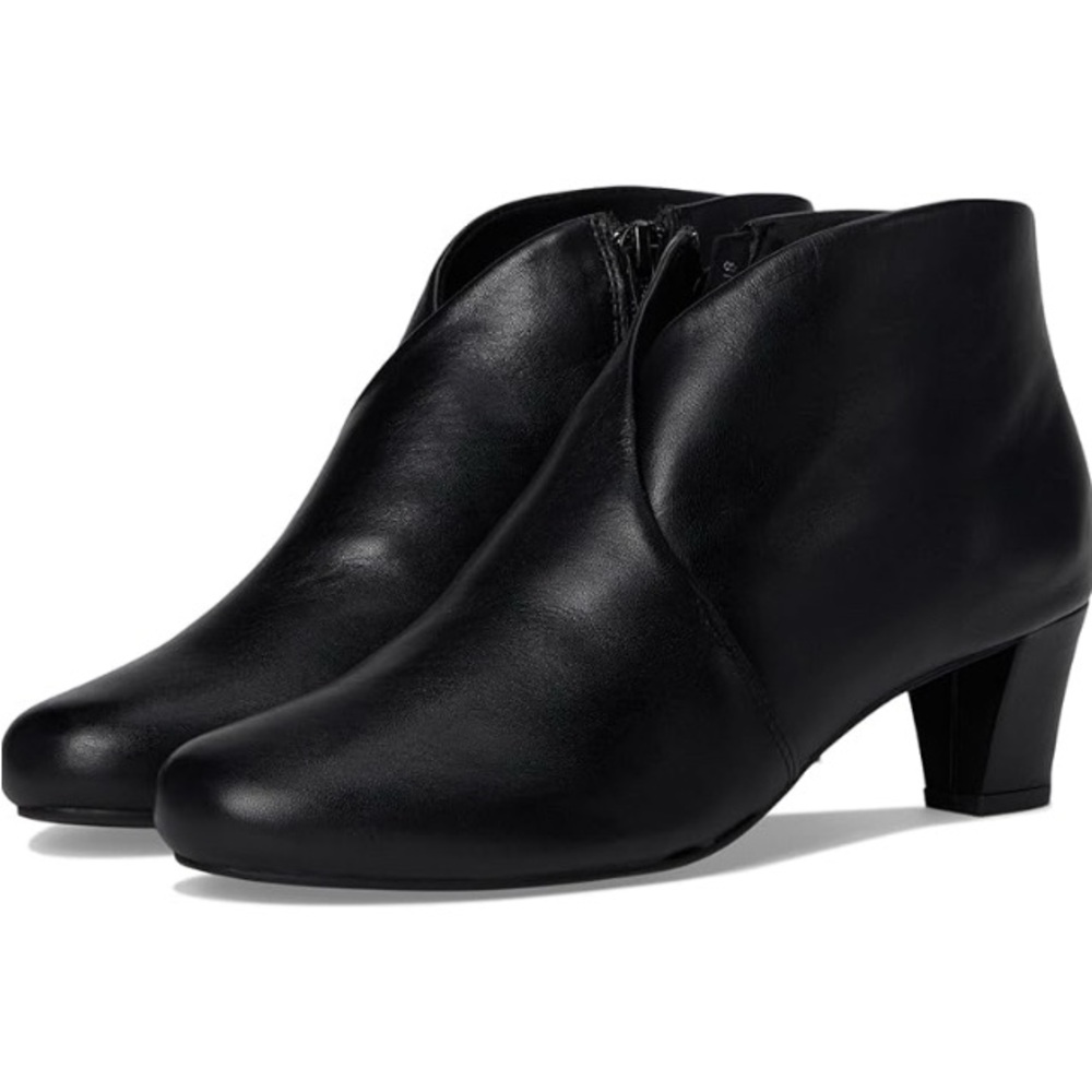 David Tate Black Ankle Boots Minimalist Design